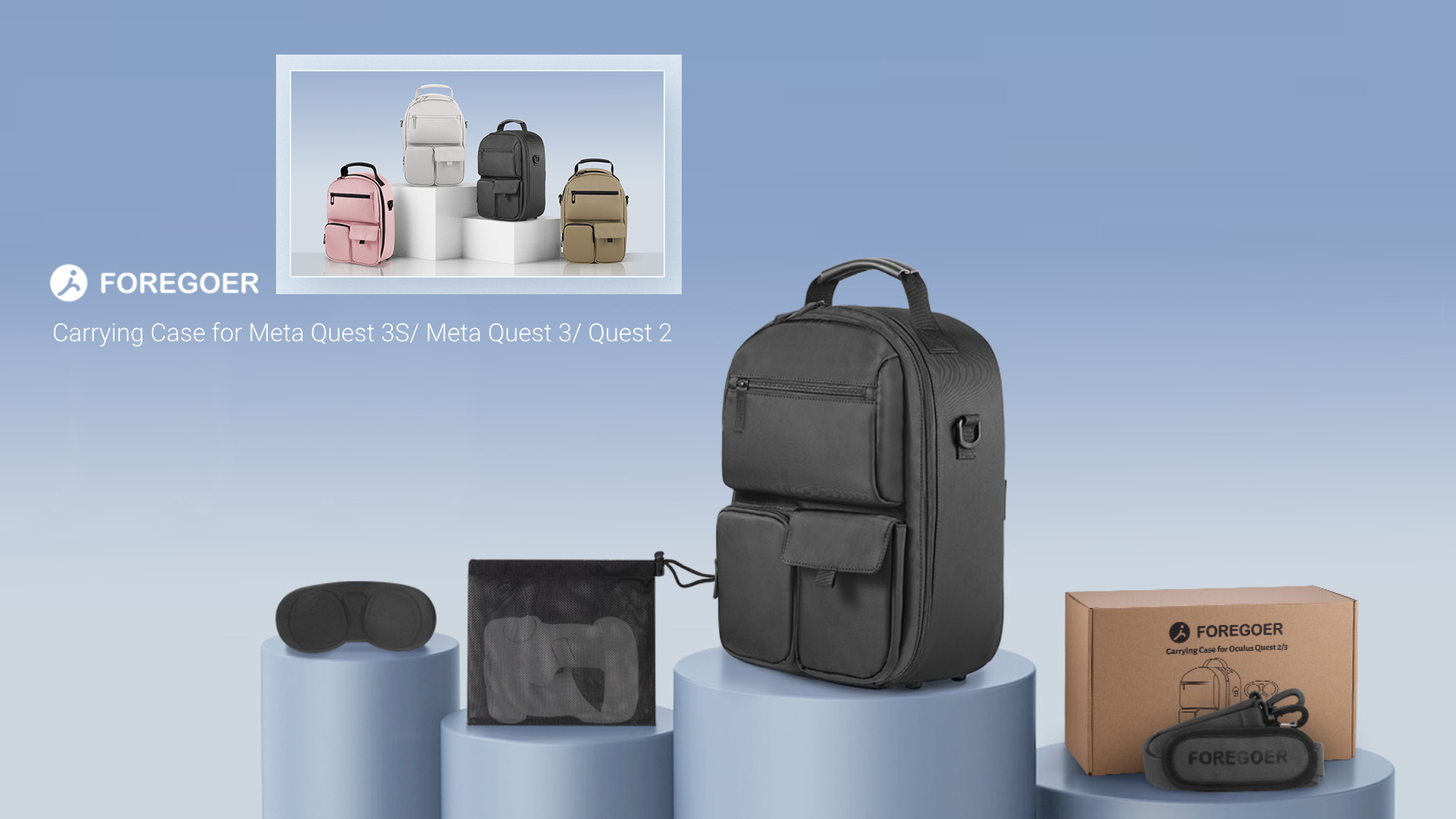 Amazon.com: FOREGOER Carrying Case for Meta Quest 3/Quest 3S